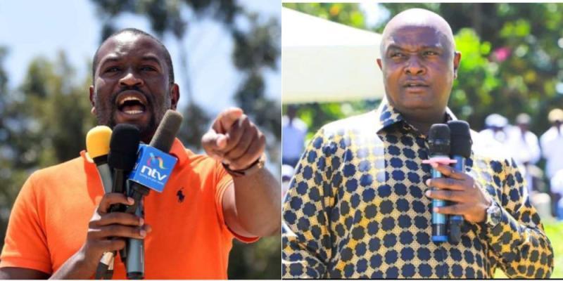 Collage of ODM SG Edwin Sifuna and ODM DPL Godfrey Osotsi.